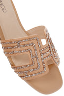 Women's Beige Stone Slippers | Derimod