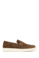 Erkek Taba Süet Deri Casual Loafer | Derimod