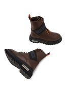 Harley Davidson Kadın Kahverengi Becky Fermuarlı Kalın Tabanlı Deri Postal Bot | Derimod