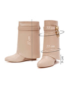 Women's Beige Wedge Heel Boots | Derimod
