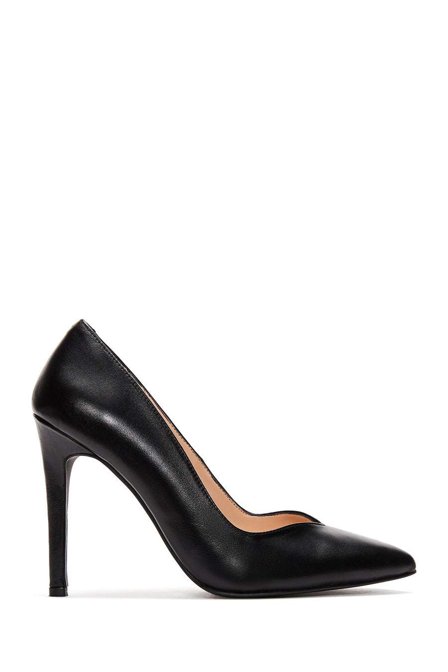 Kadın Siyah İnce Topuklu Deri Stiletto 23WFD160418 | Derimod