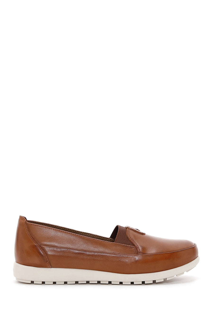 Women's Tan Leather Comfort Shoes 23SFD410118 | Derimod