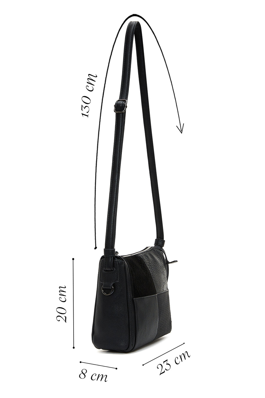 Women's Black Crossbody Bag
