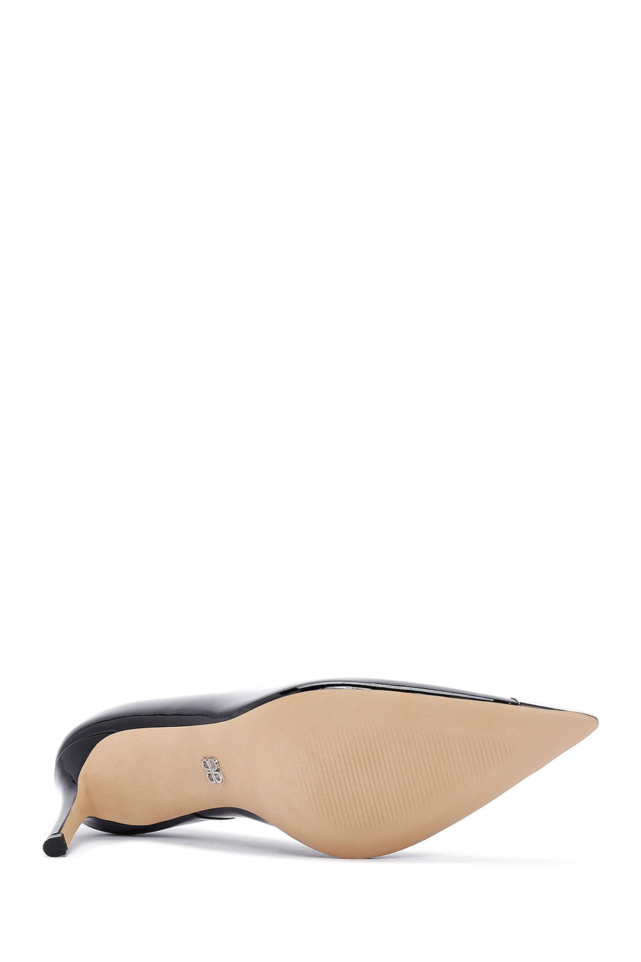 Women's Black Heeled Leather Shoes