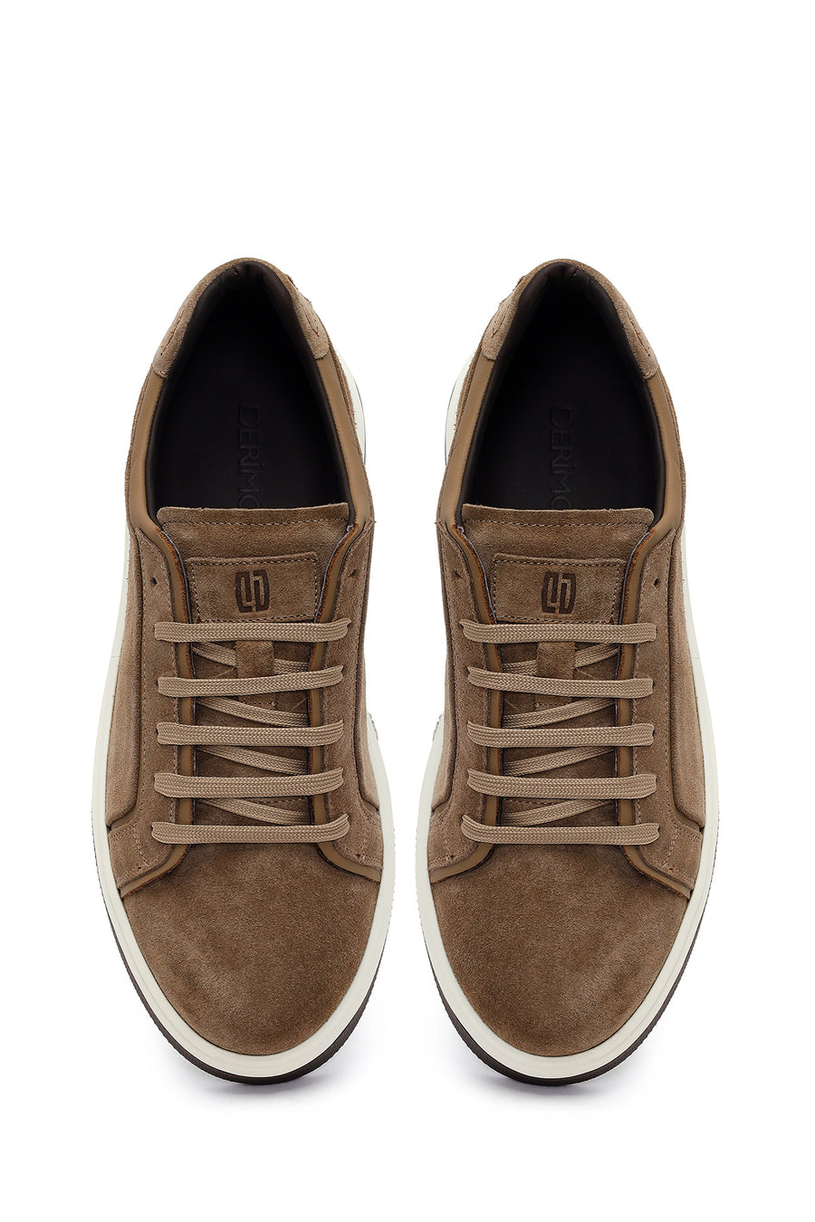 Male Mink Lace-up Thick-Soled Suede Leather Sneaker