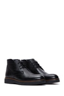 Men's Leather Flat Boots | Derimod