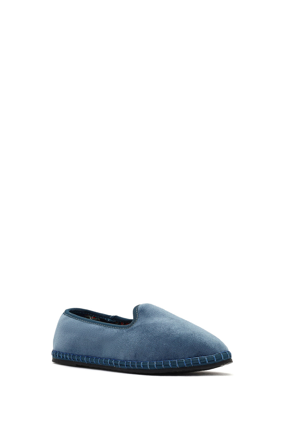 Women's Blue Fabric Loafer