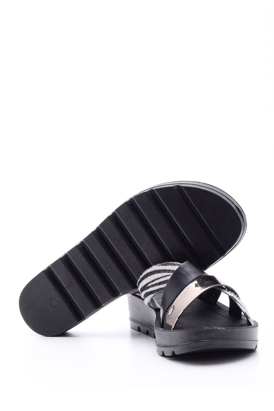 Women's Zebra Detailed Slippers