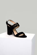 Thick Heeled Suede Leather Women's Slippers | Derimod