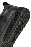 Men's Black Thick-Soled Leather Sneaker | Derimod
