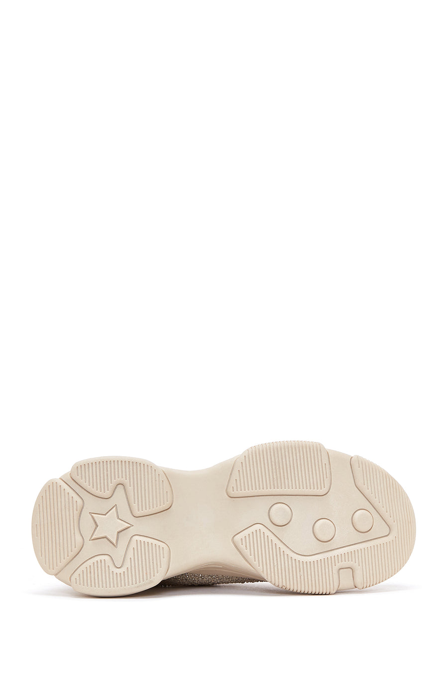 Women's Beige Stone Thick Soled Sneaker
