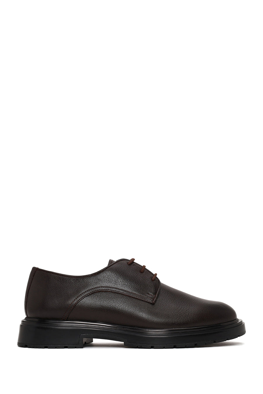 Male Brown Lace-up Leather Casual Shoes WM770004DV | Derimod