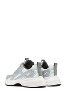 Kadın Mavi Kalın Tabanlı Bağcıklı Sneaker | Derimod