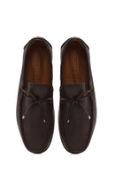 Men's Brown Tassel Leather Loafer | Derimod