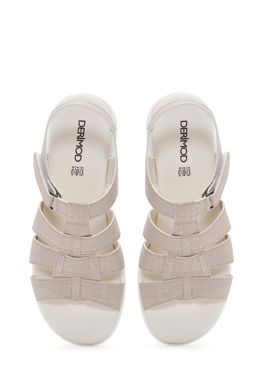 Women's Beige Comfort Sandals