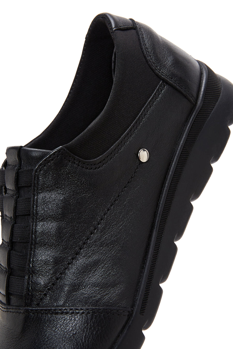 Kadın Siyah Deri Sneaker