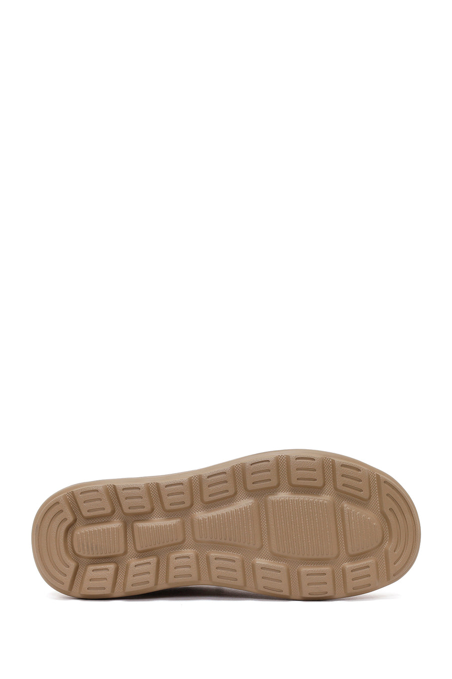 Derimod Zero Erkek Bej Bağcıklı Kalın Tabanlı Kumaş Sneaker