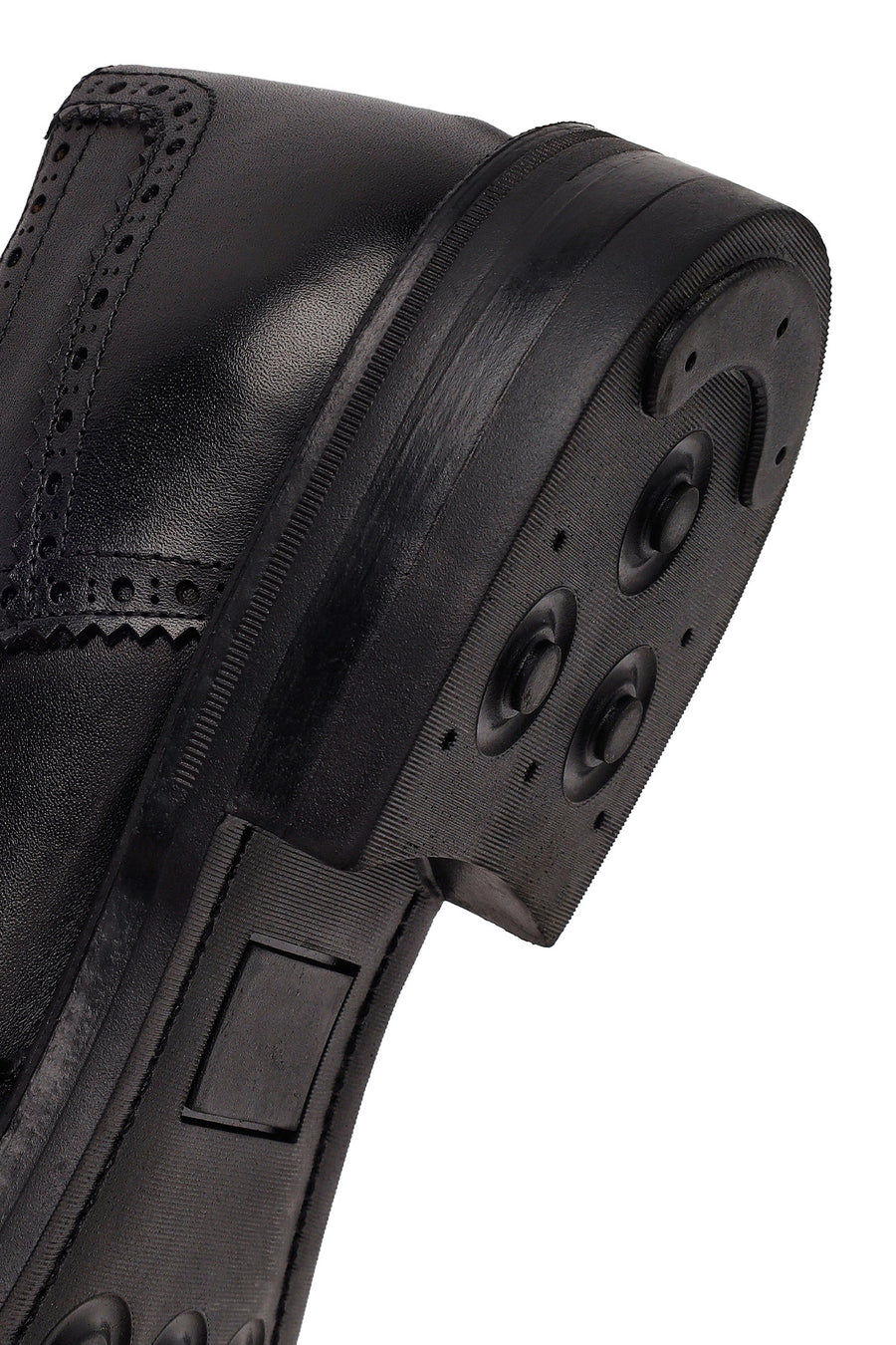 Male Black Lace-up Leather Casual Shoes