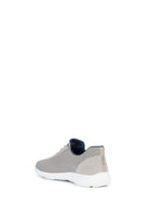 Geox Men's Gray Nebula Lace-Up Fabric Sneaker | Derimod