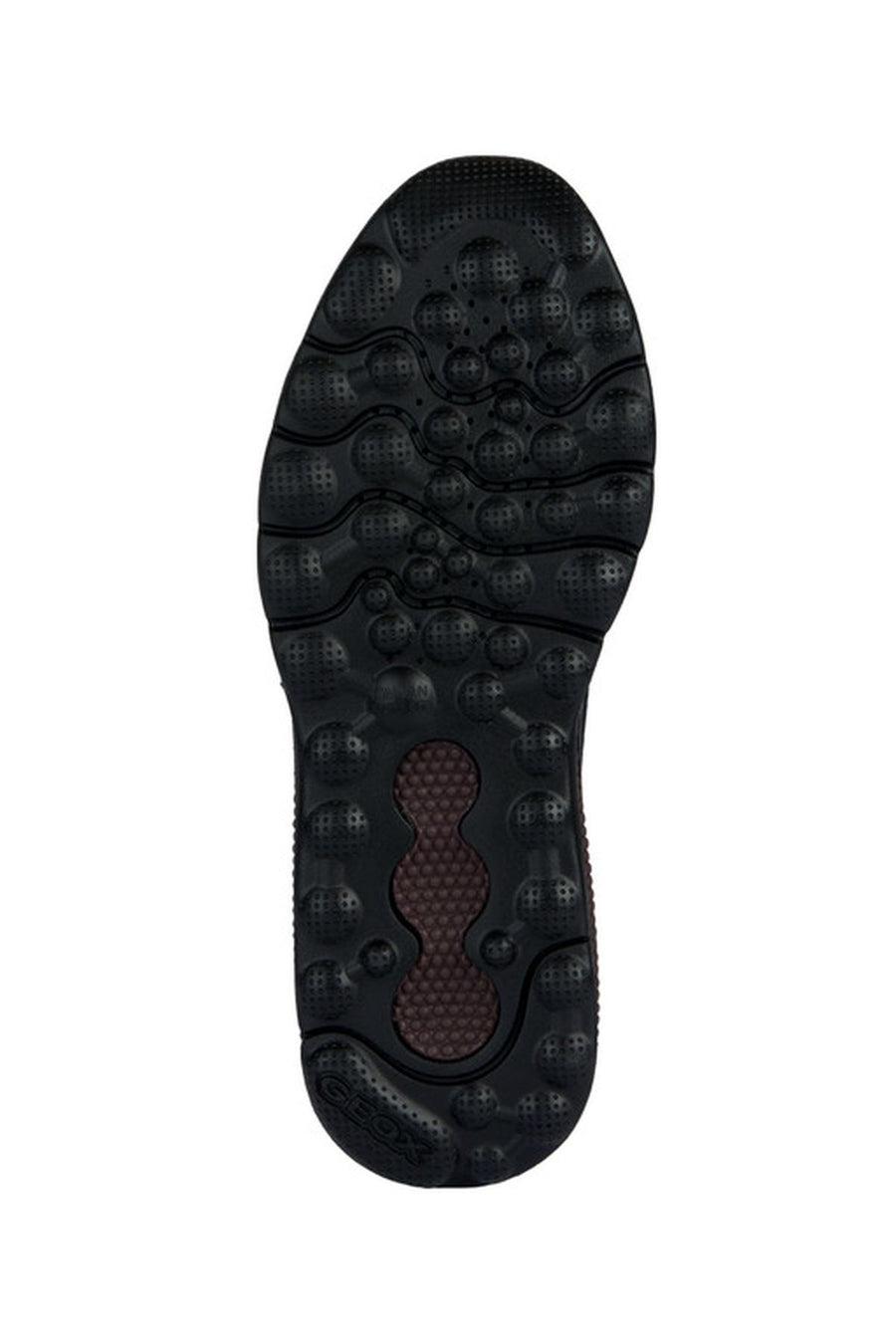 Geox Men's Black Spherica Lace-Up Thick Soled Sneaker