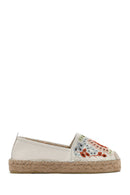 Women's Beige Patterned Espadrilles | Derimod
