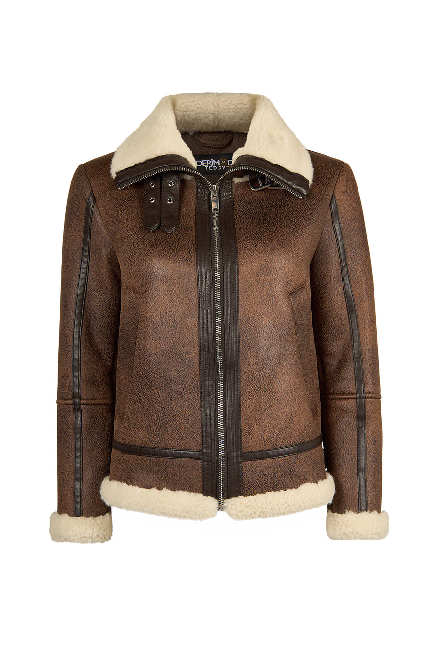 Iceland Kadın Kahverengi Yaka Kürklü Teddy Mont 26WGP5690FF | Derimod