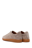 Male Mink Lace-up Suede Leather Sneaker | Derimod