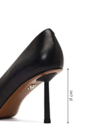 Kadın Siyah İnce Topuklu Deri Stiletto | Derimod