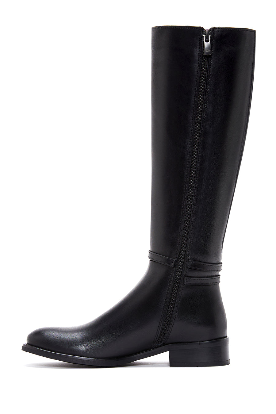 Women's Leather Zippered Boots