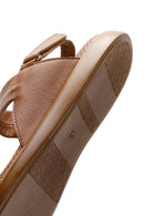 Women's Tan Leather Comfort Sandals | Derimod