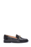 Kadın Deri Zincirli Rugan Loafer | Derimod