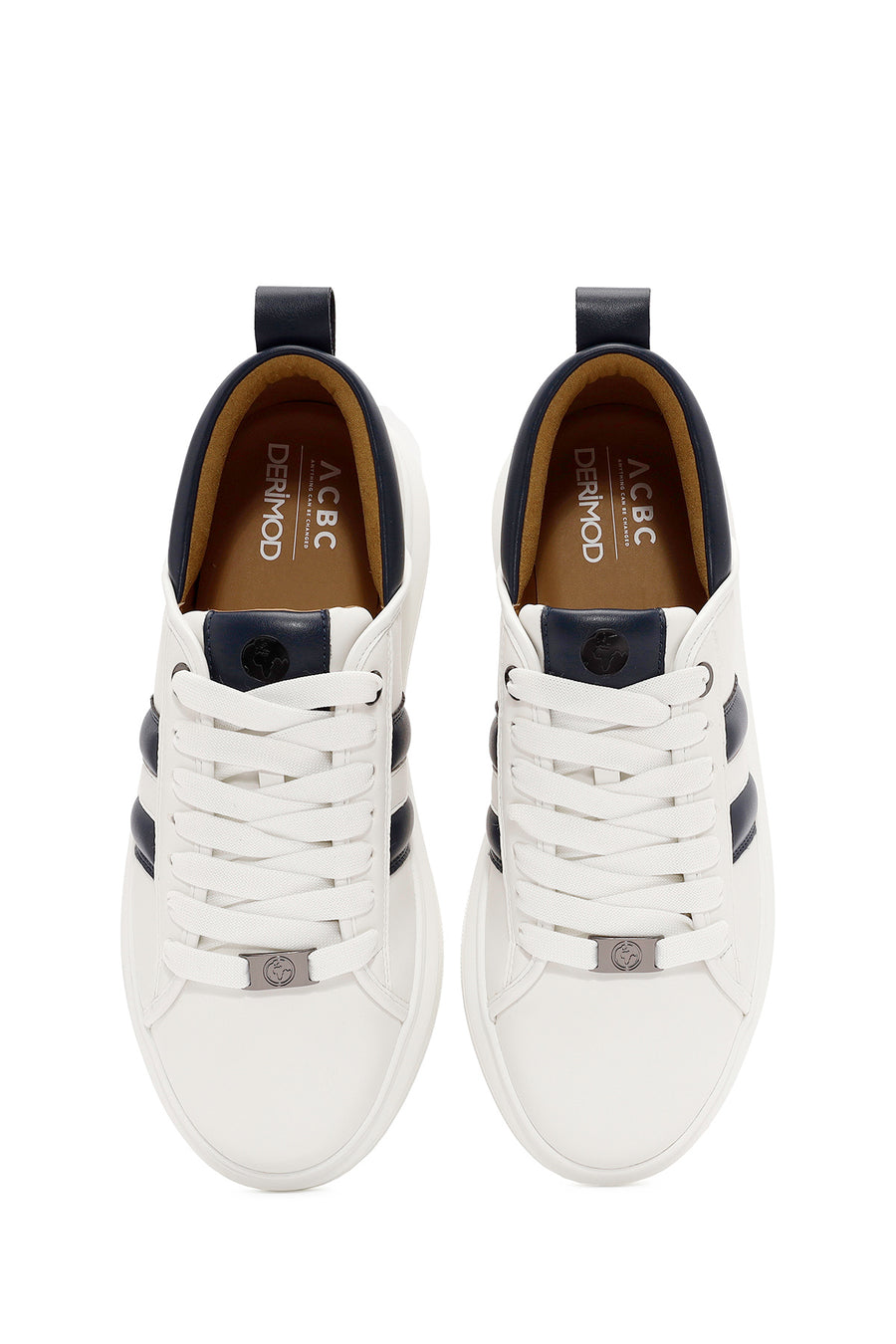 ACBC x Derimod Erkek Beyaz Bağcıklı Sneaker