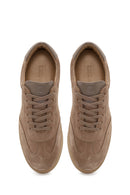 Male Beige Lace-Up Suede Leather Sneaker | Derimod