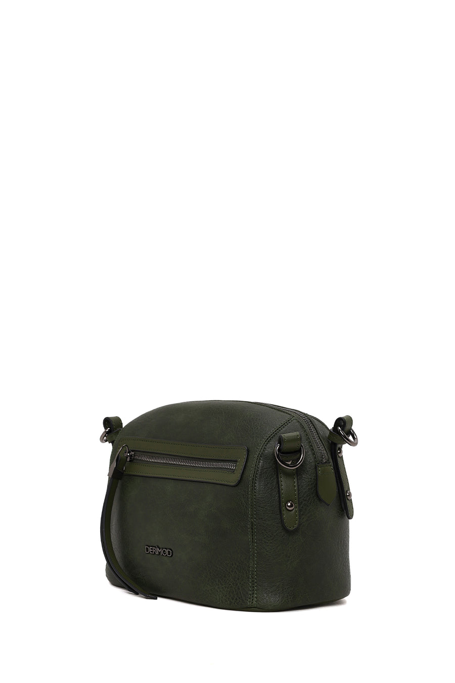 Woman Green Long-Strap Crossbody Bag