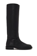 Woman Black Leather Boots | Derimod