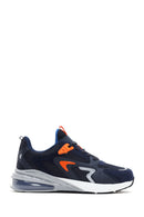 Men's Navy Blue Suede Detailed Sneaker | Derimod