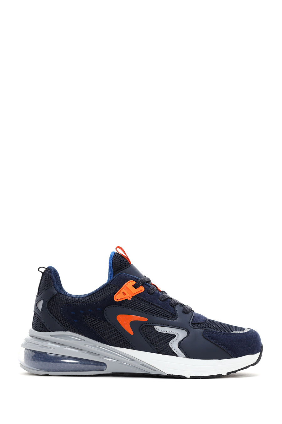 Men's Navy Blue Suede Detailed Sneaker 23SFD672214 | Derimod