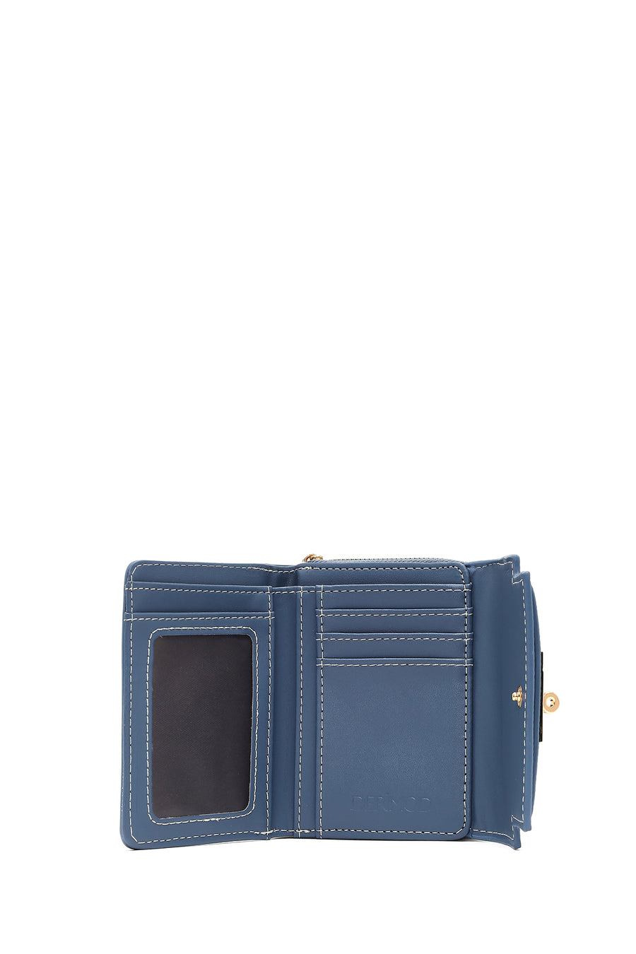 Women's Blue Printed Wallet