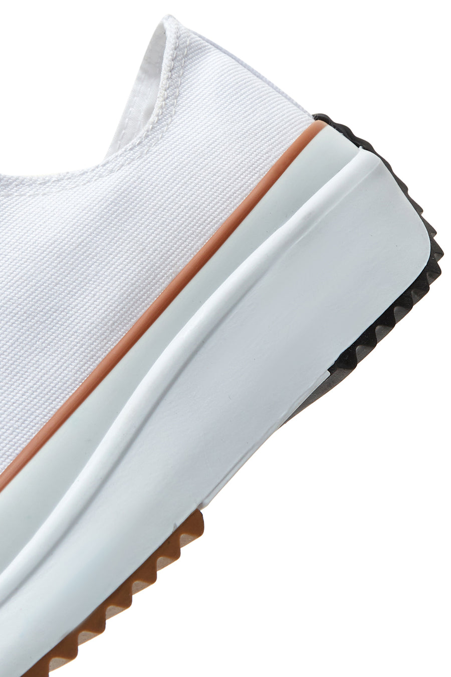 Kadın Beyaz Kalın Tabanlı Kumaş Sneaker