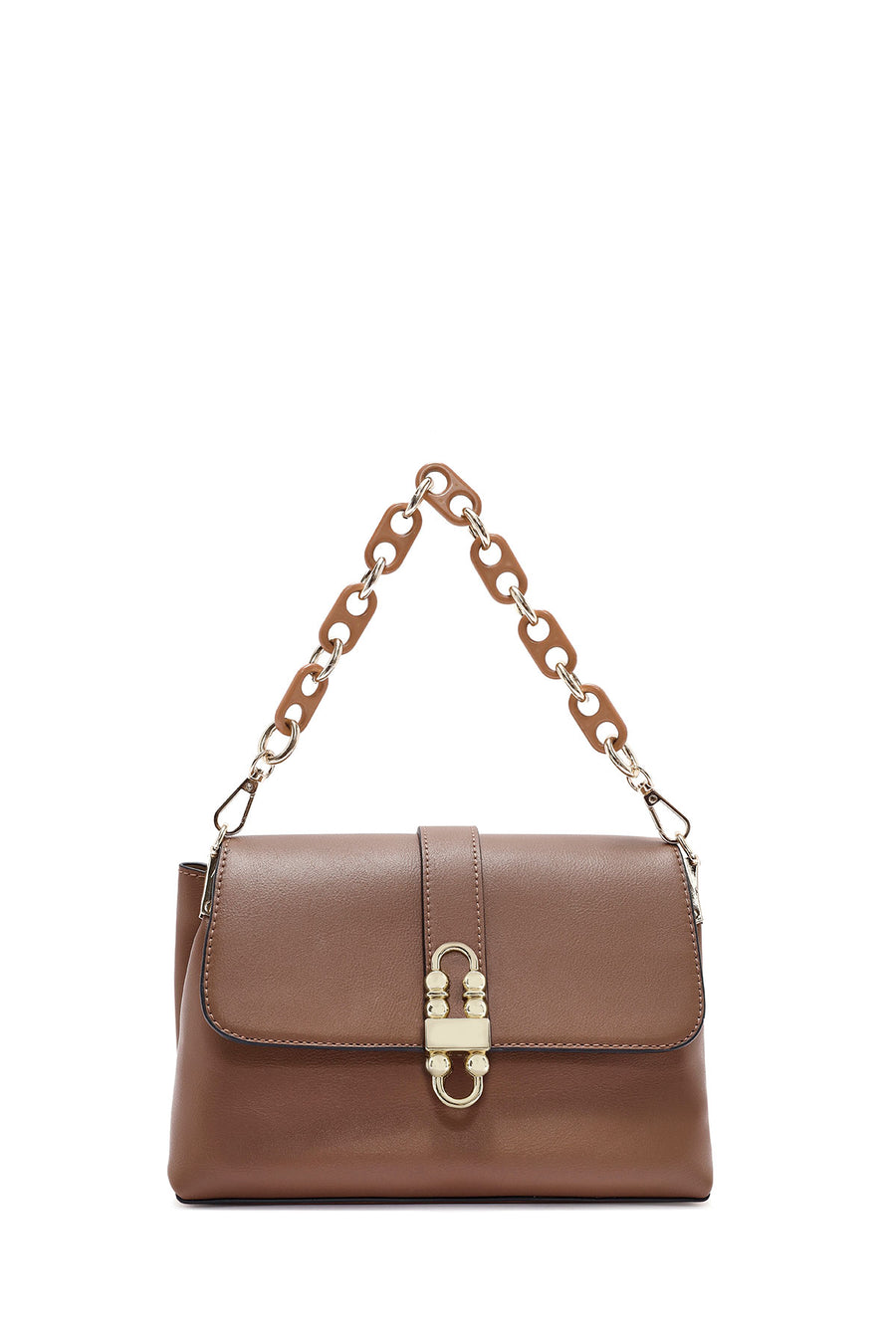 Women's Brown Long Strap Shoulder Bag