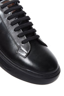 Erkek Siyah Deri Kalın Tabanlı Sneaker | Derimod