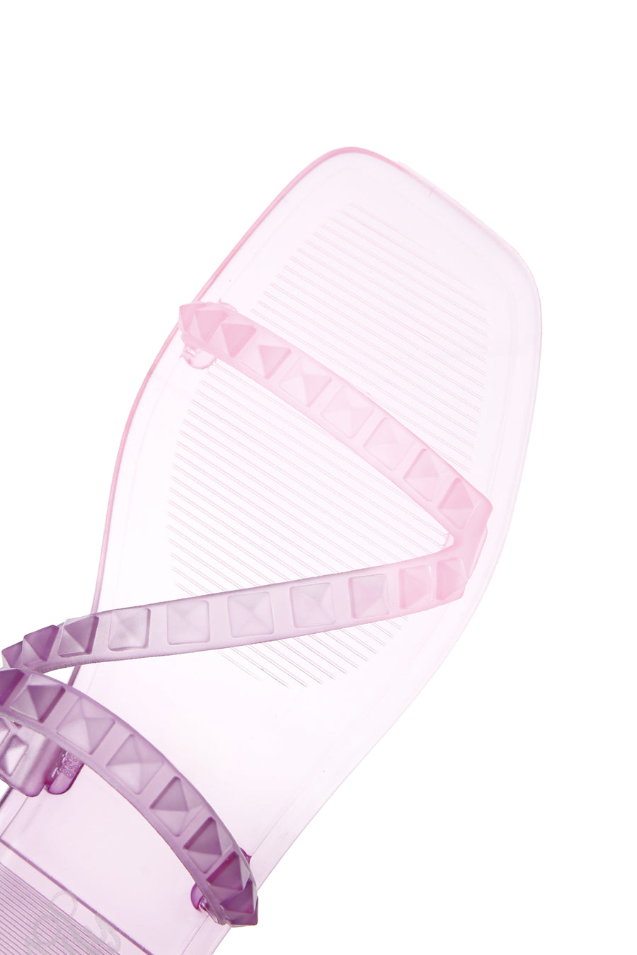 Women's Purple Transparent Jelly Slippers