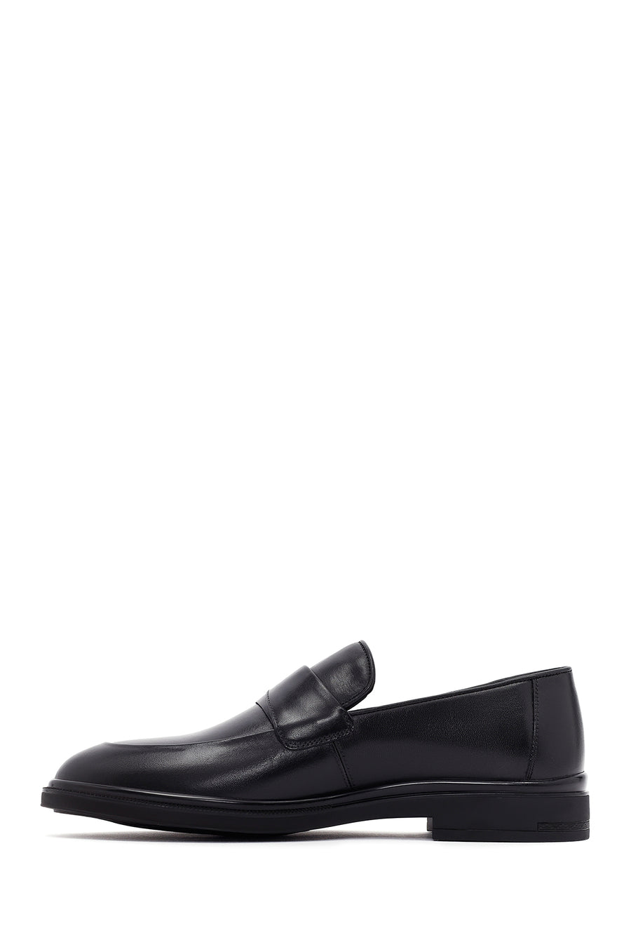 Male Black Leather Classic Loafer