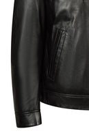 Nomad Erkek Siyah Oversize Deri Ceket | Derimod