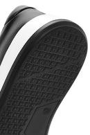 Erkek Siyah Bağcıklı Deri Sneaker | Derimod