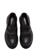 Kadın Siyah Deri Loafer | Derimod