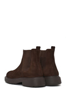 Male Brown Suede Chelsea Boots | Derimod