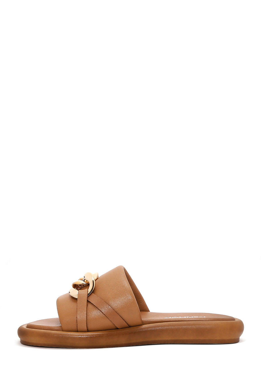 Women's Tan Leather Comfort Slippers