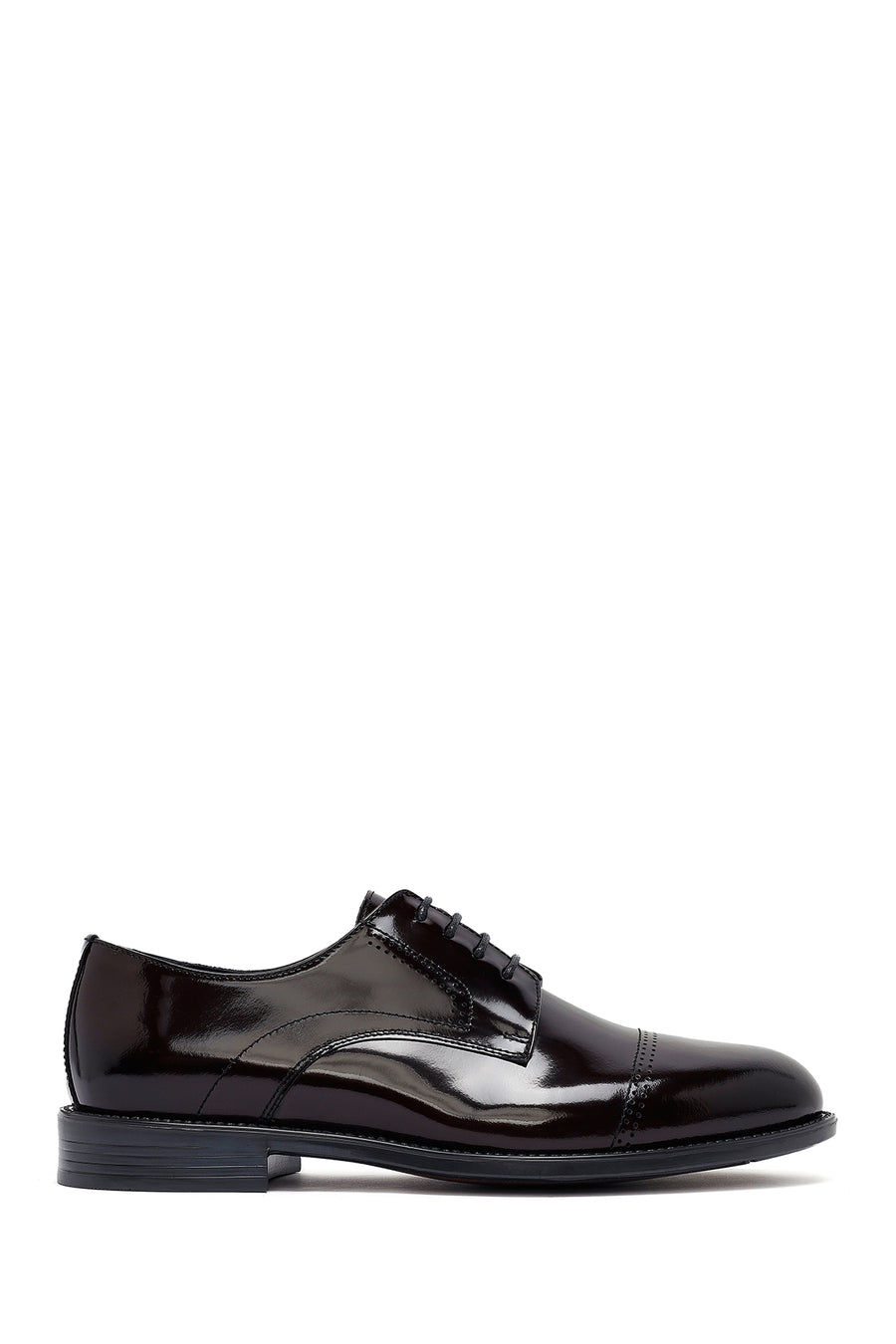 Men's Burgundy Lace-Up Leather Classic Shoes 25SFD621218 | Derimod