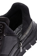 Men's Black Lace-Up Leather Casual Boots | Derimod